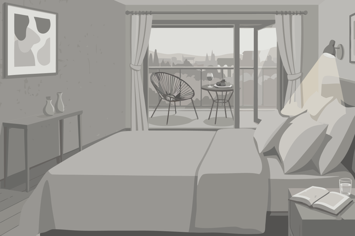 Deluxe Doppel-/Zweibettzimmer